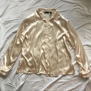 Karen Scott Satin Blouse